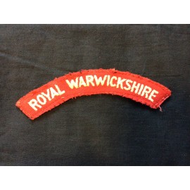WW2 Royal Warwickshire Wool Title