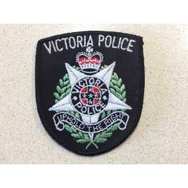 Victoria Police Shoulder Patch ( black background )