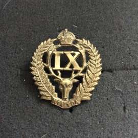 9th Wellington East Coast Rifles Regiment Cap Badge