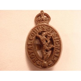 Royal Corps of Signals Plastic Cap Badge