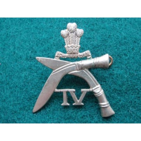 4th Prince of Wales Own Gurkha's w/m Hat Badge