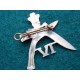 4th Prince of Wales Own Gurkha's w/m Hat Badge